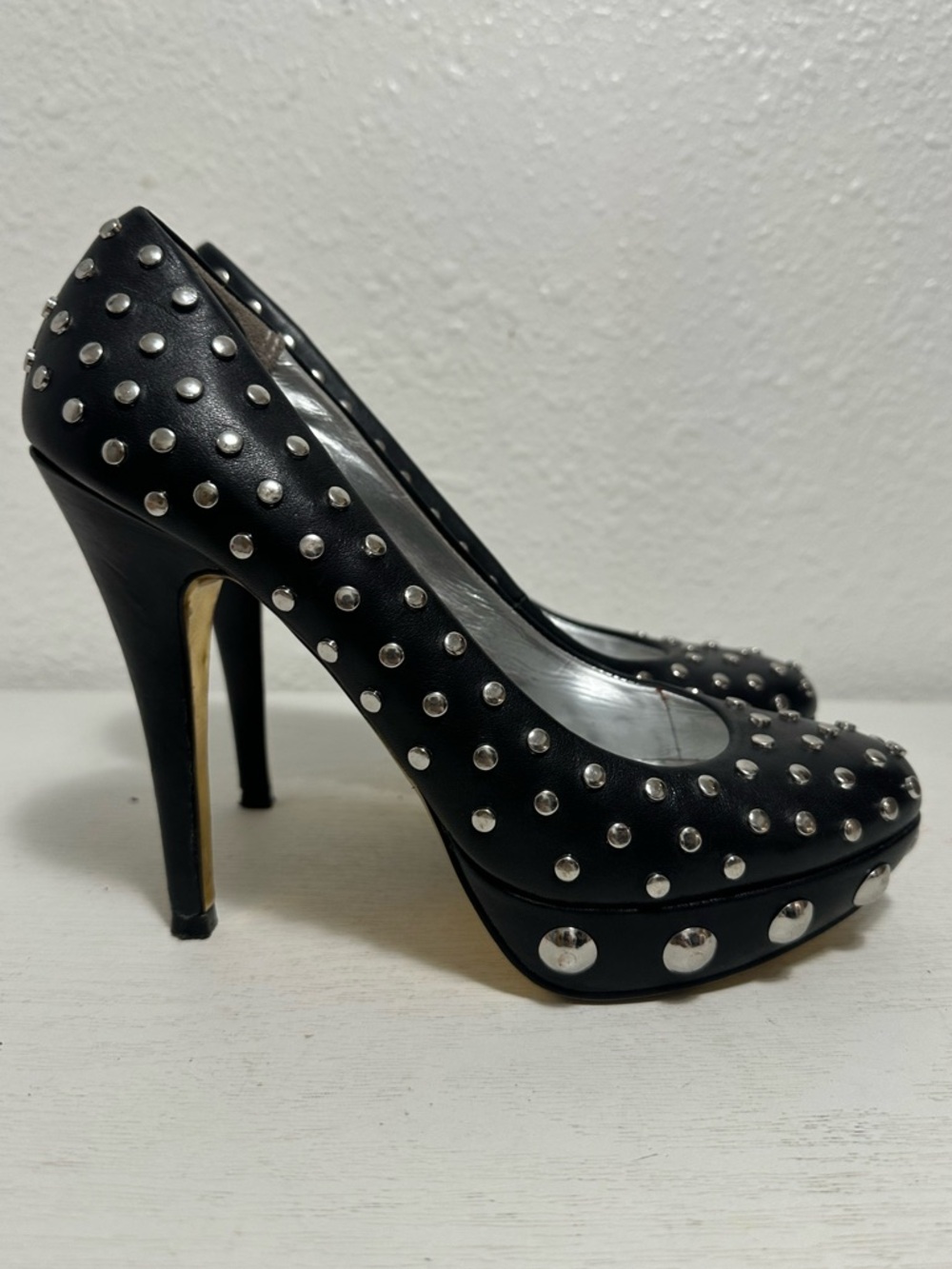 Ted baker Studded Black Platform High Heels - Picture 5 of 12